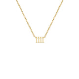 111 or 1111 Angel Number Choker Necklace
