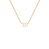 333 Angel Number Choker Necklace
