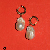Baroque Croissant Hoop Earrings