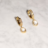Diana Crystal Hoop Earrings