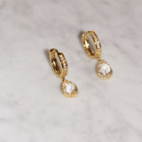 Diana Crystal Hoop Earrings