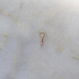 Pink Cat Eye Charm