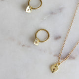 Amore Heart Hoop Earrings