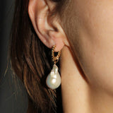 Baroque Croissant Hoop Earrings