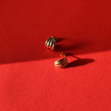 Vintage style gold earrings.