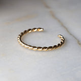 Chunky Twist Bangle Bracelet