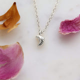 Maison de Femmes Sterling Silver Croissant Charm Necklace.