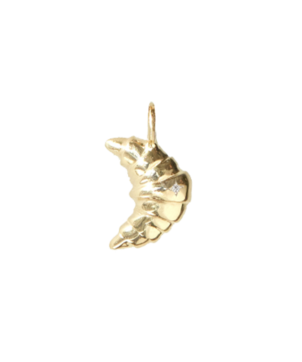 Maison de Femmes Gold Croissant Charm.