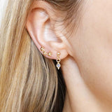 Star Ear Climber Earrings