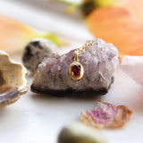 January Garnet Birthstone Necklace