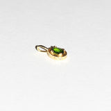 Maison de Femmes May Emerald Birthstone Pendant with cosmic sides.