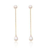 Olivia Pearl Earrings — Minimal