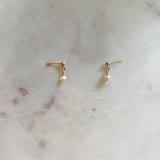 Tiny Pearl Stud Earrings