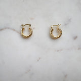 Hailey Twisted Hoop Earrings