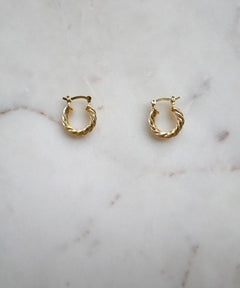 Hailey Twisted Hoop Earrings