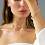Margiela Pearl Necklace & Bracelet Set