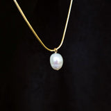 Medusa Pearl Snake Necklace
