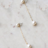 Olivia Pearl Earrings — Minimal