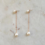 Olivia Pearl Earrings — Minimal
