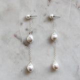 Sabine Pearl Earrings — Minimal