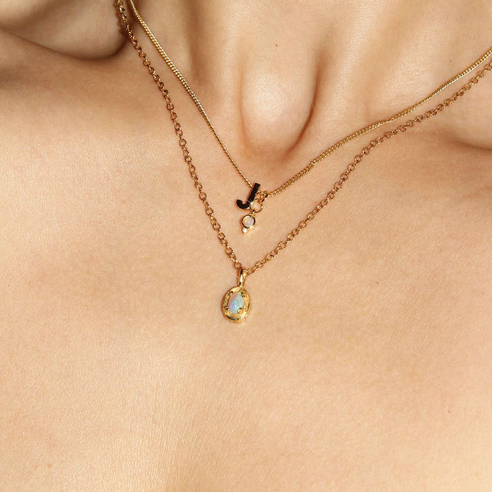Signature Essentials | Initial & Birthstone Necklace ✨
