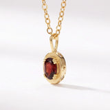January Garnet Birthstone Necklace