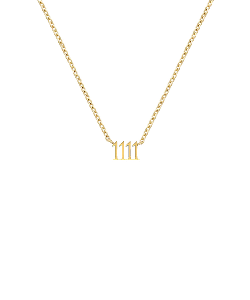 111 or 1111 Angel Number Choker Necklace