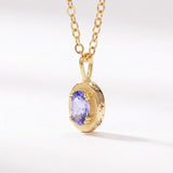 December Tanzanite Birthstone Necklace