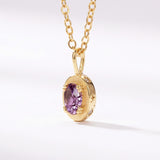 February Amethyst Birthstone Necklace