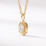 April Moissanite Birthstone Necklace