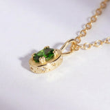 May Emerald Birthstone Necklace