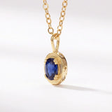 September Sapphire Birthstone Necklace