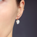 Bea Keshi Petal Pearl Stud Earrings
