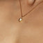 Maison de Femmes gold vermeil June Moonstone Birthstone Necklace worn by woman.