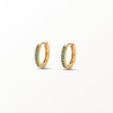 Lyla Green Huggie Earrings