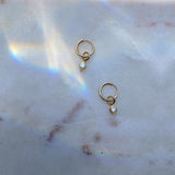 Birthstone Hoop Earrings