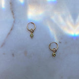 Birthstone Hoop Earrings