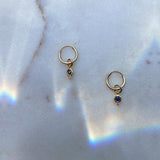 Birthstone Hoop Earrings