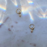 Birthstone Hoop Earrings