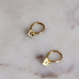 Amore Heart Hoop Earrings
