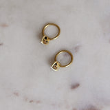 Amore Heart Hoop Earrings