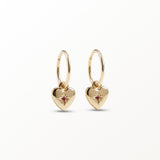 Amore Heart Hoop Earrings