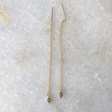 Birthstone Threader Earrings