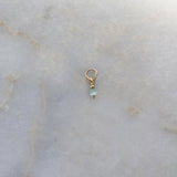 Aqua Cat Eye Charm