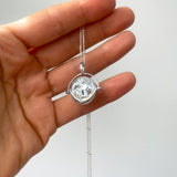 As Above, So Below Spinner Necklace | Sterling Silver
