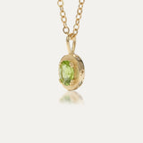 August Peridot Birthstone Necklace