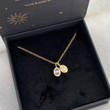 January Garnet Birthstone Necklace