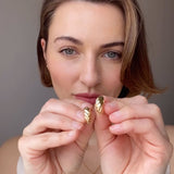 Chunky Croissant Hoop Earrings