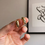 Chunky Croissant Hoop Earrings