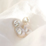 Classique Grande | Irregular Pearl Studs